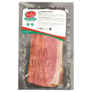 1Er Choix Bacon Poitrine Cuite 100G