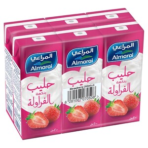 Almarai Milk Shake Strawberry 200Ml X6