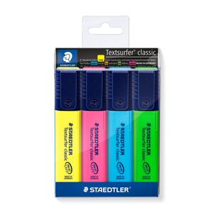 Staedtler Highlighter 4 Color St-364-Wp4