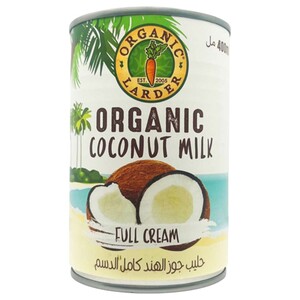 Organic Larder Coconut Milk Full Cream Organic 400Ml