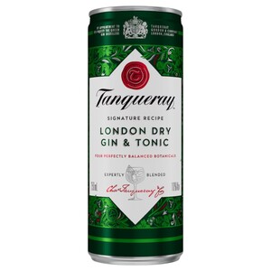 Tanqueray London Dry Gin & Tonic 250Ml