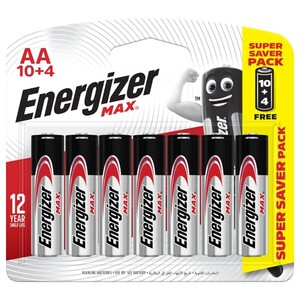 Energizer Max Alkaline Aa Battery 14 Pieces