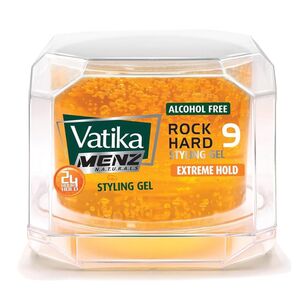 Vatika Naturals Extreme Hold, Rock Hard Styling Gel Intense Nourishment, High Shine No Alcohol 500 Ml