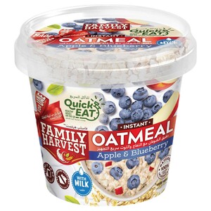 Family Harvest Instant Oatmeal Apple And Blueberry 55G
