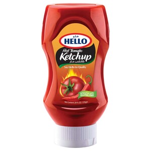 Hello Hot Tomato Ketchup 570G