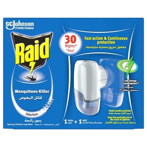Raid Le Mosquitos Killer Holder 30 Nights 21Ml + 21Ml Refill