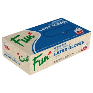 Fun Disposable Latex Gloves Small 100 Pieces
