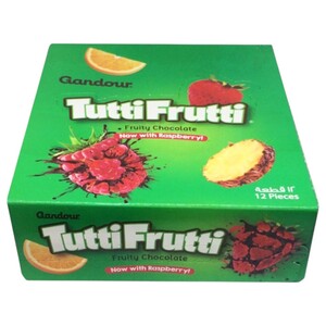 Gandour Tutti Frutti Chocolate 29G X12