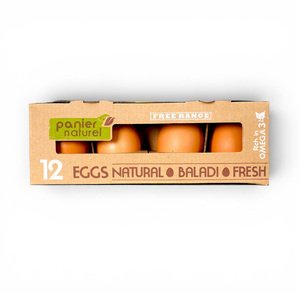 Panier Naturel Eggs Red 12 Pcs