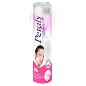 Petals Beauty Makeup Cotton Pads 80 Pieces