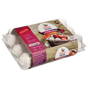 Saha Lutein White Eggs Medium 15 Pieces