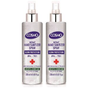 Cosmo Instant Hand Sanitizer Spray 250 Ml 2 Pcs X2