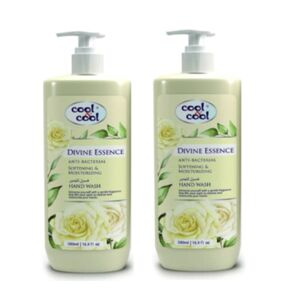 Cool & Cool Divine Essence Anti-Bacterial Skin Softening & Moisturizing Liquid Hand Wash 500 Ml 2 Pcs X2