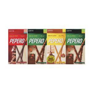 Lotte Pepero Assorted Biscuits 36 Gr Pack Of 4 X4