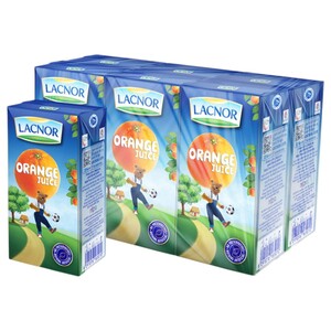 Lacnor Juice Orange 125Ml X6