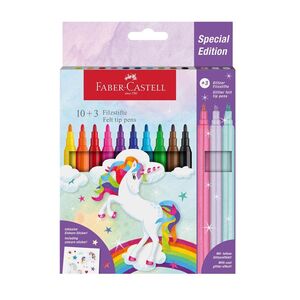 Faber Castell Unicorn Felt Tip Pen 10 + 3 Color
