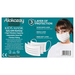 Alokozay Kids Face Mask 3 Ply 25 Pieces