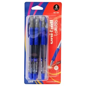 Uni-Ball Lakubo Ballpoint Pen Blister 6 Pieces