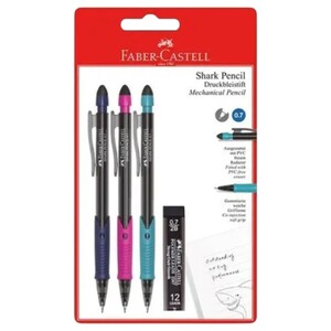 Faber Castell Shark Pencil Set 0.7Mm 3 Pieces
