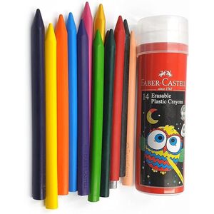 Faber-Castell Plastic Crayons 12 Color 90Mm