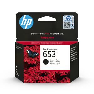 Hp 653 Original Ink Cartridge, Black