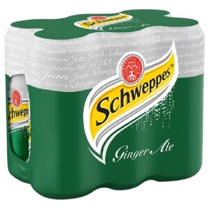 Schweppes Carbonated Soft Drink Ginger Ale 300Ml X6
