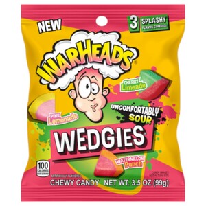 Warheads Chewy Candy Wedgies Sour Mix 99G
