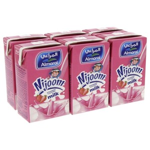 Almarai Nijoom Uht Milk Strawberry 150Ml X6