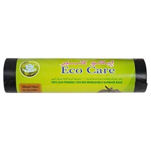 Eco Care Garbage Bag Heavy Duty Black Roll 54 X 60Cm