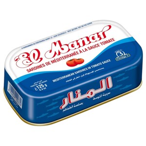 El Manar Mediterranean Sardine With Tomato Sauce 125G