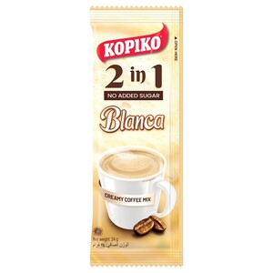 Kopiko Blanca Coffee 2 In 1 Sugar Free 24G