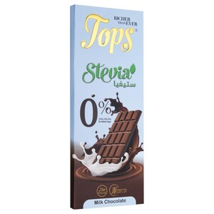 Tops Milk Chocolate Stevia Sugar Free 50G