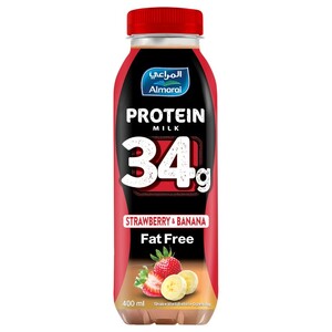 Almarai Protein Milk Strawberry & Banana 400Ml