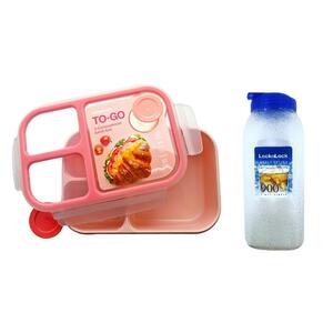 Togo Pink Lunch Box 980Ml+Bottle