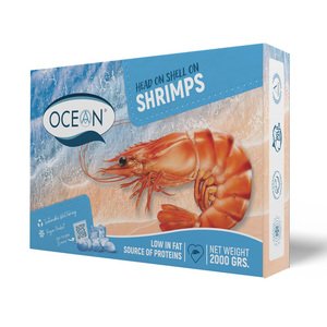 Ocean Shrimps Frozen 50/60 2Kg