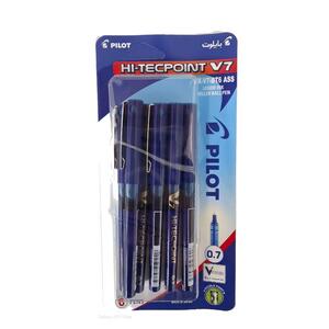 Pilot V7 Hi-Tec Pen 0.7 6Pcs Black
