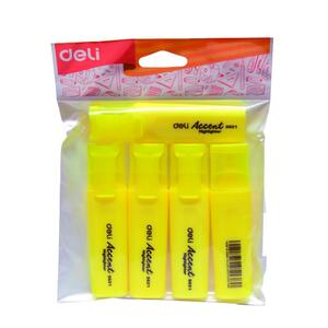 Deli Yellow Highlighter 5 Pcs