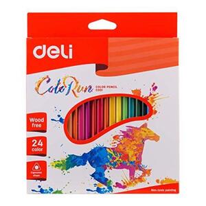 Deli 24 Col Pencil+ Coloring Book