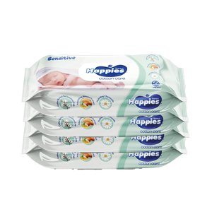 Happies Water Wipes 56 Sheets 3+1 Free
