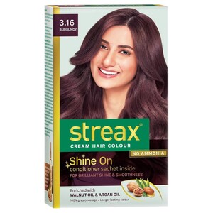 Streax Cream Hair Color: Burgundy 3.16