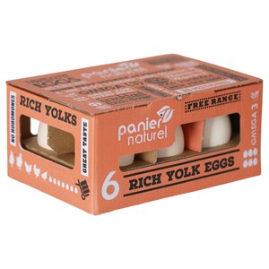 Panier Naturel Rich Yolk Eggs 6 Pieces