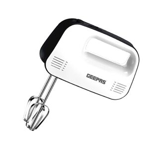 Geepas Hand Mixer 150 Watts, Professional Electric Handheld Mixer For Baking - 7 Speed Function, Includes Stainless Steel Beaters & Dough Hooks, Ghm43012