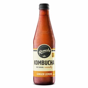 Remedy Organic Kombucha Ginger And Lemon Drink 330 Ml