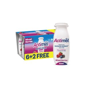Al Safi Actimel Mixed Berries 93Ml 6+2