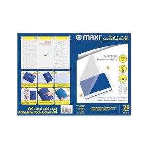 Maxi Clear Self Adhesive 20 Sheets 36 Cm X 50 Cm