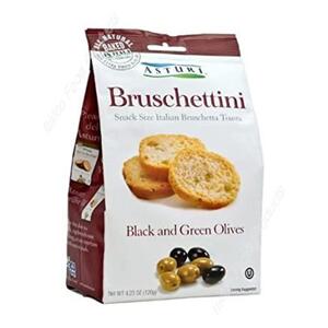 Aal Mir Asturi Bruschettini Blk & Gr Olv 120 Gr