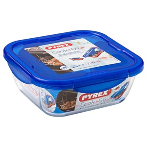 Pyrex Cook & Go Square Dish With Lid 1.7L