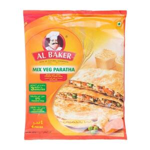 Al Baker Frozen Paratha Mix Vegetable 100Gm