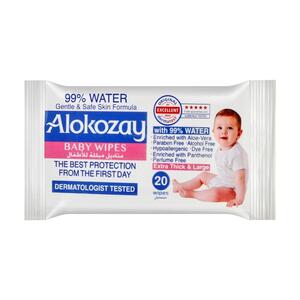 Alokozay Baby Wipes 99% Water 20'S