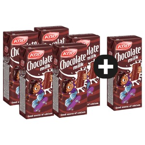 Kdd Uht Milk Chocolate 180Ml 5 + 1 Free